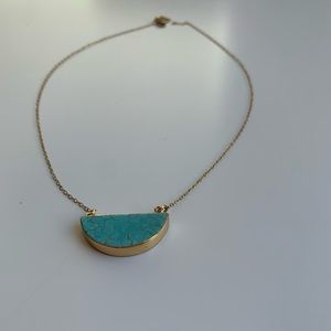 Half Moon Turquoise Necklace